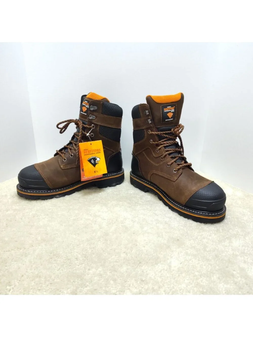 Herman Survivors Dozier Men 8.5 Steel Toe Work Boot Waterproof Leather ASTM Rate